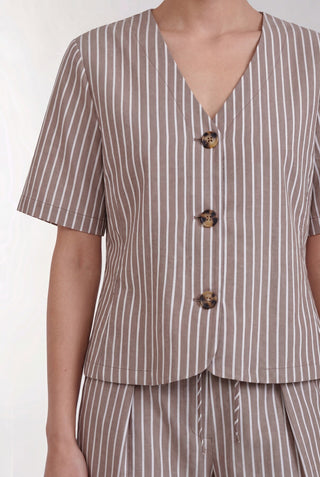 LR-RUCILLE 2 Bluse Brun