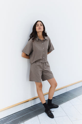 LR-RONIA 1 Skjorte Brun