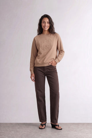 LR-NUKA 11 Sweatshirt Lys brun