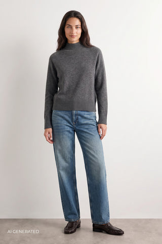 LR-ELOISE 6 Pullover Mørk grå