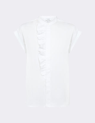 LR-ISLA SOLID 122 Bluse Hvid