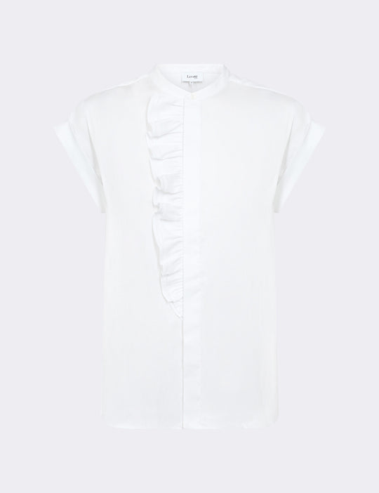 LR-ISLA SOLID 122 Bluse Hvid
