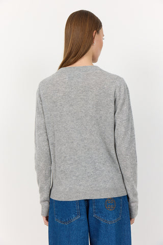 LR-ELOISE 1 Cardigan Lys grå