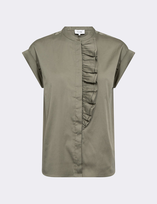 LR-ISLA SOLID 122 Bluse Brun