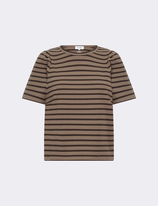 LR-NEDDIE 1 T-shirt Mørk brun
