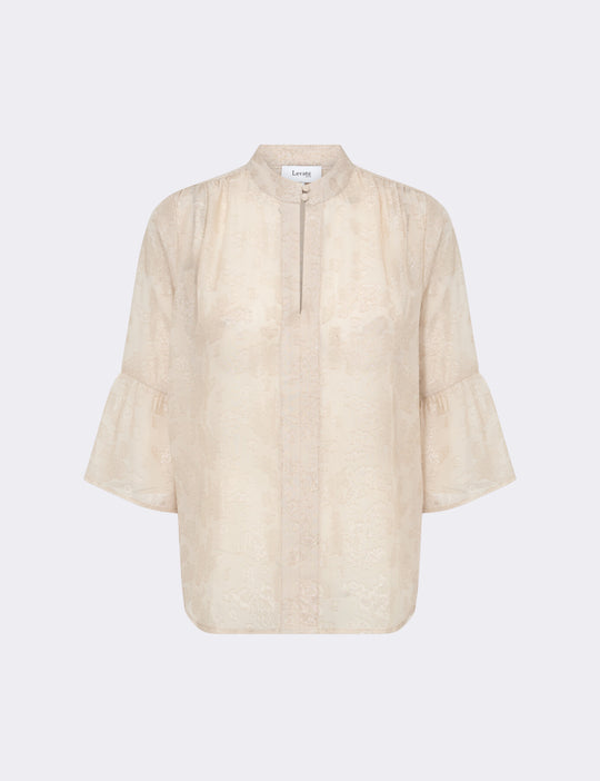 LR-ORION 2 Bluse Lys brun