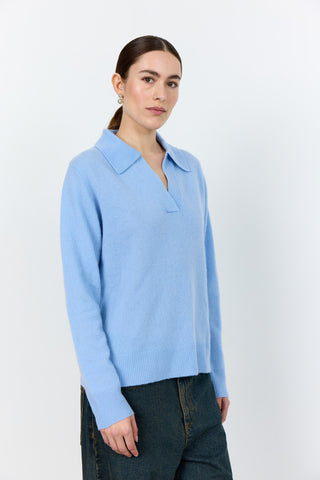 LR-ELOISE 5 Pullover Lyseblå