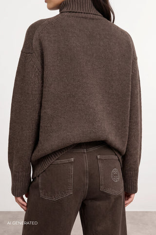 LR-PERLE 3 Pullover Brun