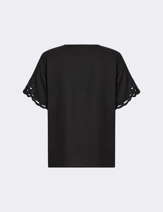 LR-NAJA 61 Bluse Sort