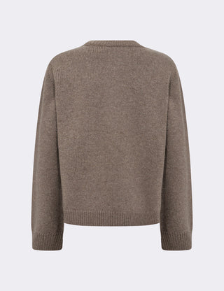 LR-PERLE 9 Cardigan Lys brun