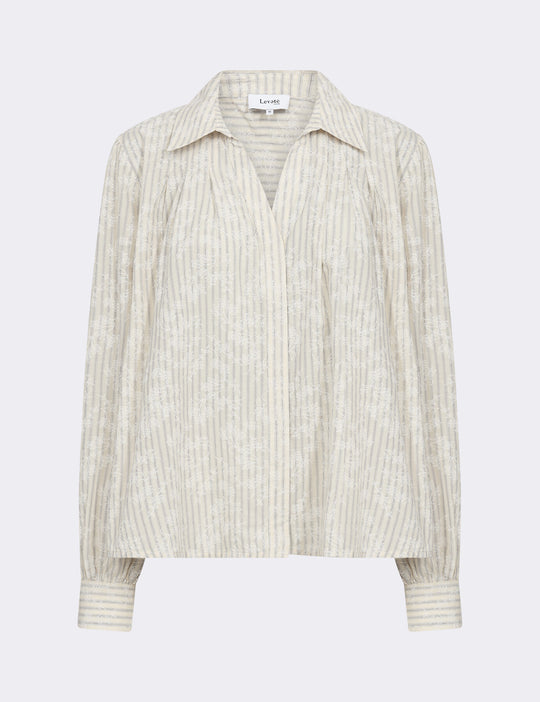 LR-PERCY 1 Skjorte Creme