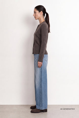 LR-ELOISE 21 Cardigan Mørk brun