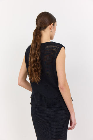 LR-LIAN 3 Bluse Sort