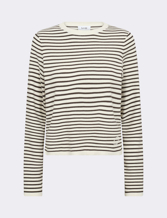 LR-KIRSTEN 3 Top Mørk brun