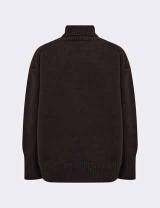 LR-PERLE 3 Pullover Mørk brun