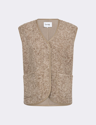 LR-PERNILLE 2 Vest Lys sand