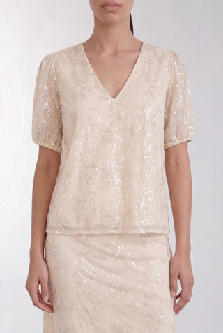 LR-ROXY 1 Bluse Lys sand