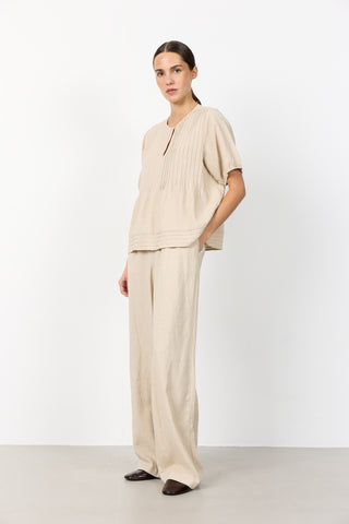 LR-NAJA 54 Bluse Lys sand