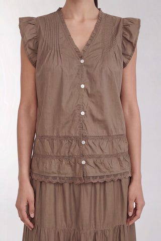 LR-ROSY 2 Bluse Brun