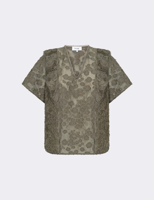 LR-LANE 2 Bluse Brun