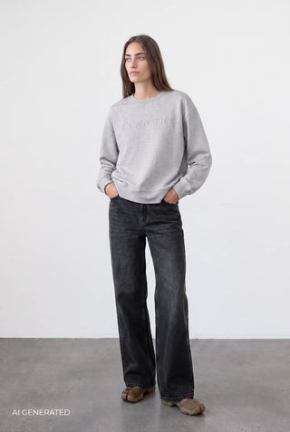 BL-ALESSIA ART 1 Sweatshirt Lys grå