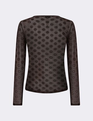 LR-TELA AOP 1 T-shirt Mørk brun