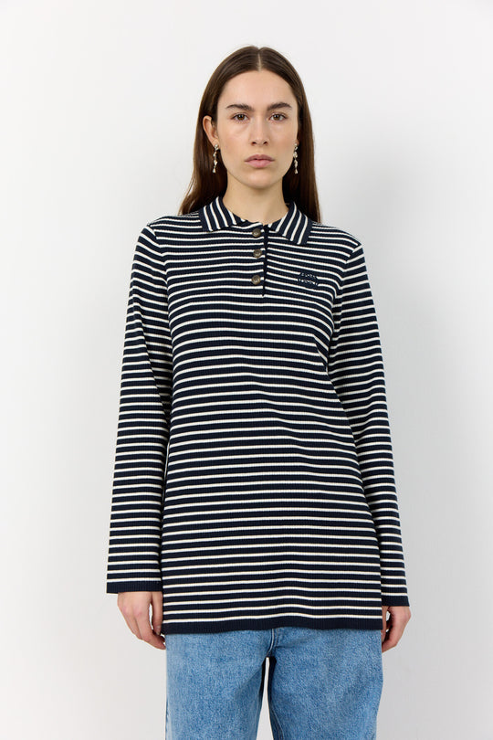 LR-KIRSTEN 2 Bluse Mørk blå