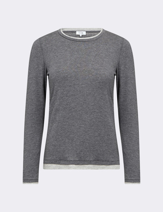 LR-JOSEPHINE 5 T-shirt Mørk grå