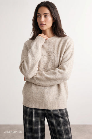 LR-TASHIE 1 Pullover Sand