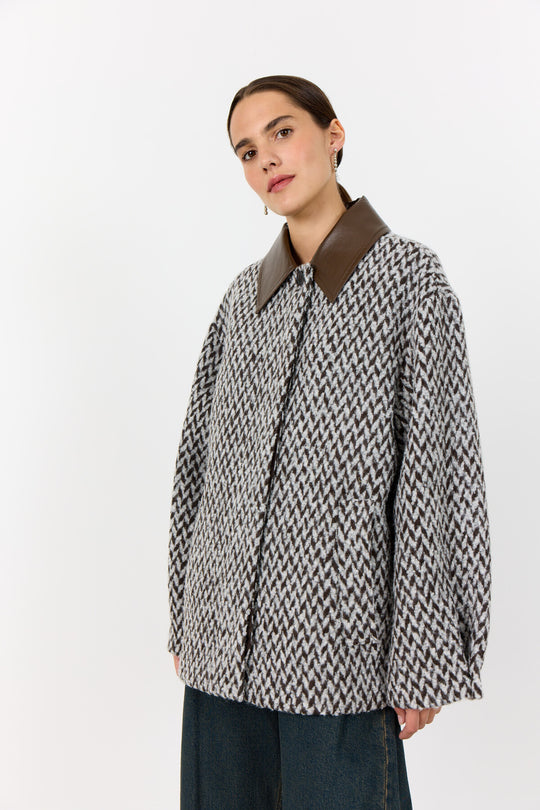 LR-MAI 1 Jakke Mørk brun