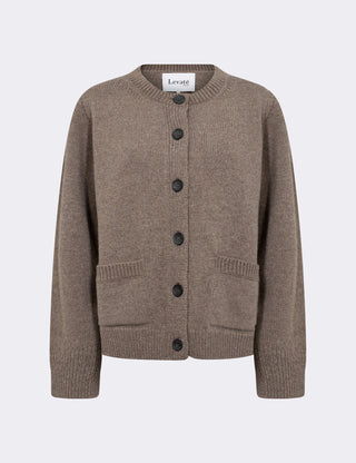 LR-PERLE 9 Cardigan Lys brun
