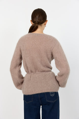 LR-NOREEN 7 Cardigan Lys brun