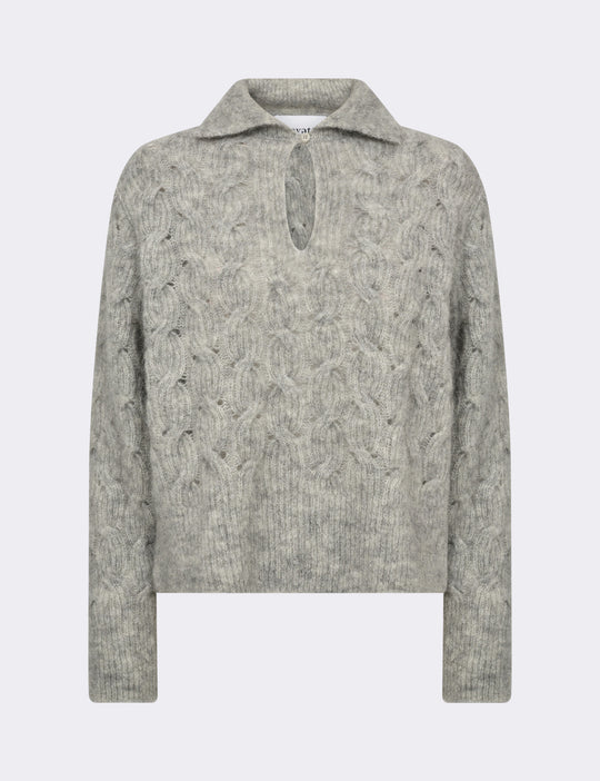 LR-NIVA 1 Pullover Lys grå