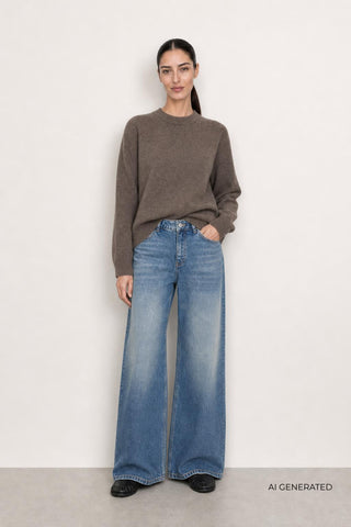 LR-ELOISE 2 Pullover Mørk brun