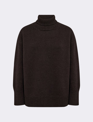 LR-PERLE 3 Pullover Mørk brun