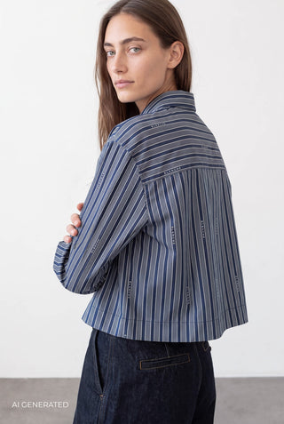 BL-ARISHA YD 1 Skjorte Navy