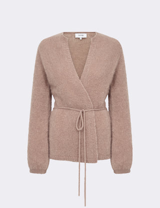 LR-NOREEN 7 Cardigan Lys brun