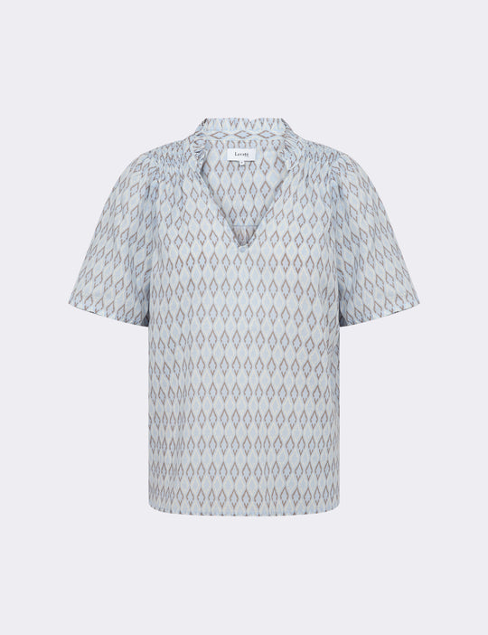 LR-RITTO 1 Bluse Lyseblå