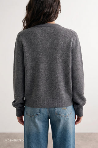 LR-ELOISE 2 Pullover Mørk grå