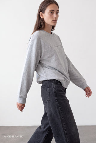 BL-ALESSIA ART 1 Sweatshirt Lys grå