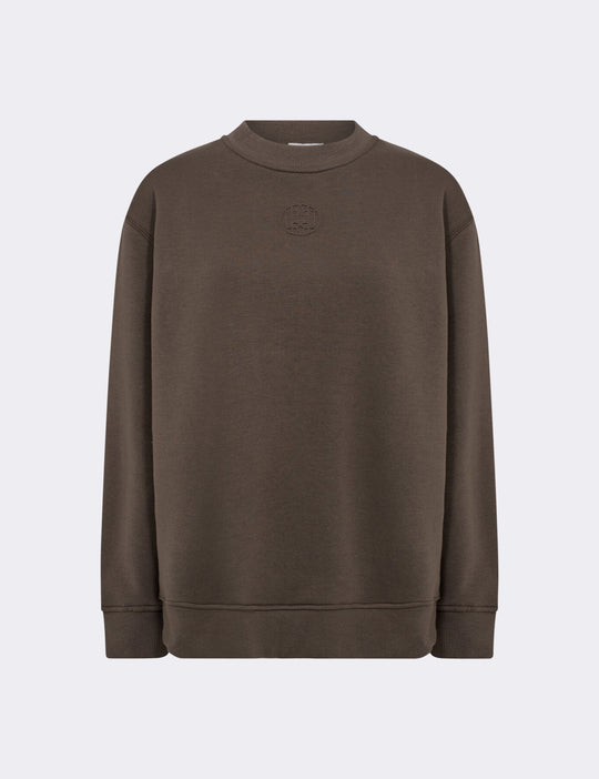 LR-NUKA 12 Sweatshirt Mørk brun