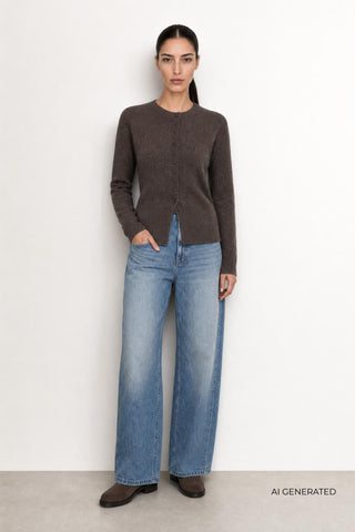 LR-ELOISE 21 Cardigan Mørk brun