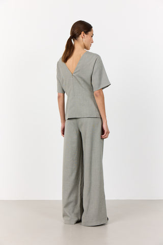 LR-NELLY 2 Top Lys grå