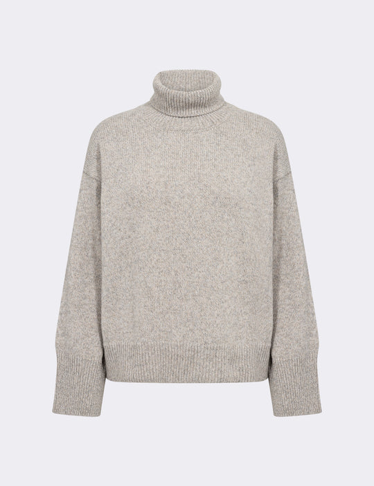 LR-TRUE 1 Pullover Lys grå