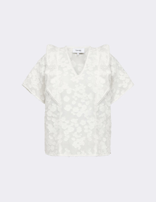 LR-LANE 2 Bluse Off white