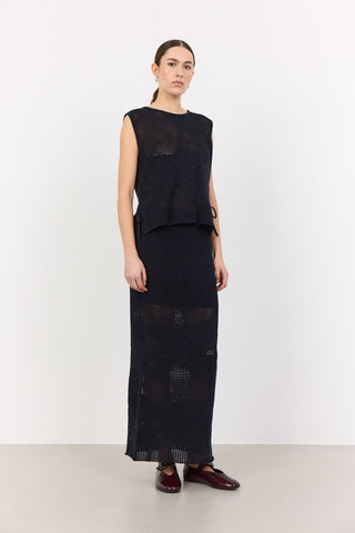 LR-LIAN 3 Bluse Sort