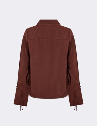 LR-OCTAVIA 1 Bluse Mørk brun