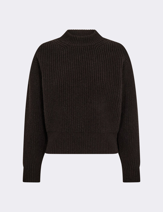 LR-PERLE 12 Pullover Mørk brun