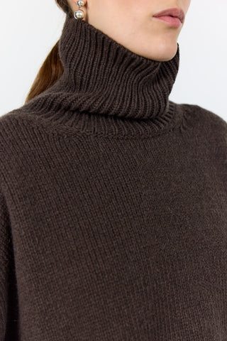 LR-PERLE 3 Pullover Mørk brun