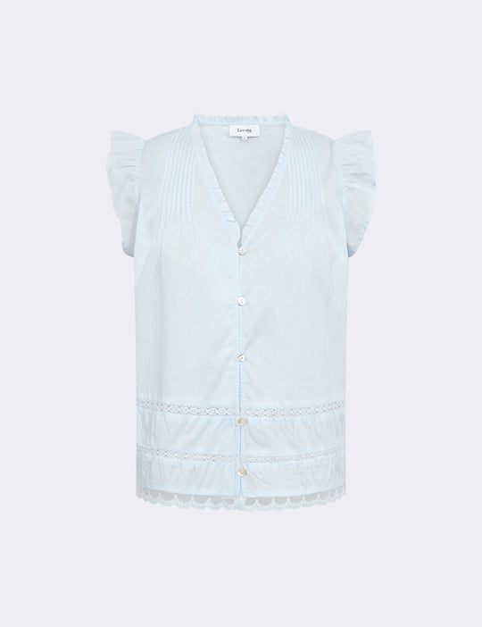 LR-ROSY 2 Bluse Lyseblå